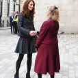 Catherine (Kate) Middleton, duchesse de Cambridge arrive à la conférence de "Mental Health In Education" au centre de conférence Mercers' Hall à Londres, Royaume Uni, le 13 février 2019.