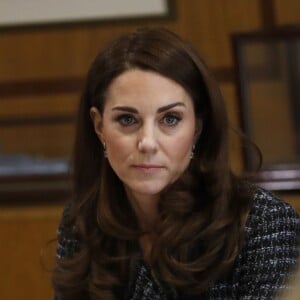 Catherine (Kate) Middleton, duchesse de Cambridge pendant la conférence de "Mental Health In Education" au centre de conférence Mercers' Hall à Londres, Royaume Uni, le 13 février 2019.