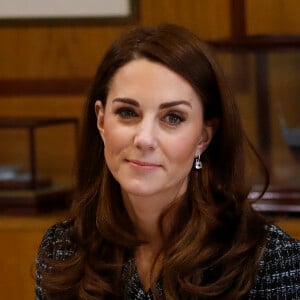 Catherine (Kate) Middleton, duchesse de Cambridge pendant la conférence de "Mental Health In Education" au centre de conférence Mercers' Hall à Londres, Royaume Uni, le 13 février 2019.