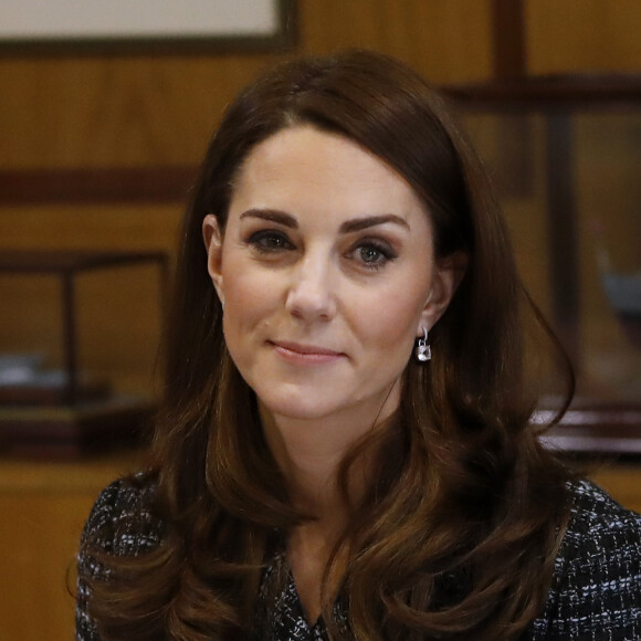 Catherine (Kate) Middleton, duchesse de Cambridge pendant la conférence de "Mental Health In Education" au centre de conférence Mercers' Hall à Londres, Royaume Uni, le 13 février 2019.