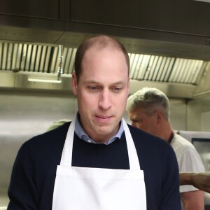 Le prince William, duc de Cambridge, en visite dans les locaux de l'association d'aide aux sans-abris "The Passage" à Londres. Le 13 février 2019