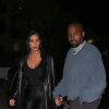 Exclusif - Kim Kardashian et son mari Kanye West sont allés dîner en amoureux au restaurant japonais à Calabasas, Los Angeles. Le 9 février 2019.