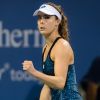 Alizé Cornet a battu J.Ostapenko, (1-6, 7-5, 6-0), au 1er tour du tournoi de Cincinnati, Ohio, Etats-Unis, le 13 août 2018.