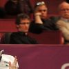 Alizé Cornet (FRA) eliminee en 8eme de finale par Lucie Safarova (CZE) lors du 21ème Open GDF-SUEZ au stade Pierre De Coubertin à Paris le 31 janvier 2013.