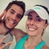 Alizé Cornet et son petit-ami, et coach, Michael Kuzaj sur Instagram le 2 janvier 2018.