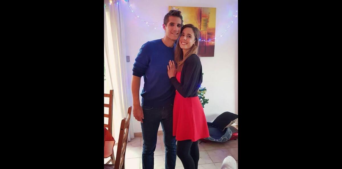 Photo Alizé avec son petitami, et coach, Michael Kuzaj sur