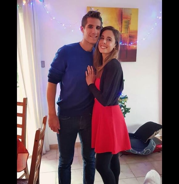 Alizé Cornet avec son petit-ami, et coach, Michael Kuzaj sur Instagram le 15 décembre 2018.