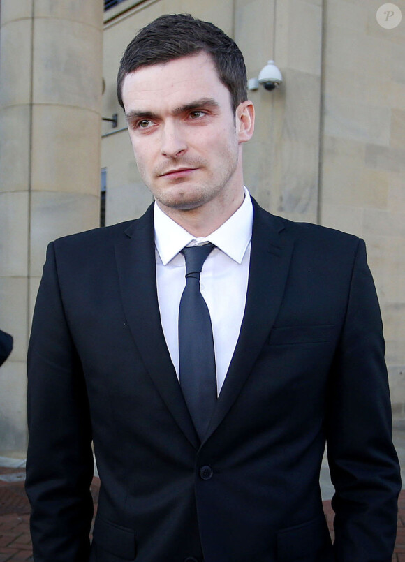 Adam Johnson à la sortie du tribunal le 10 février 2016.