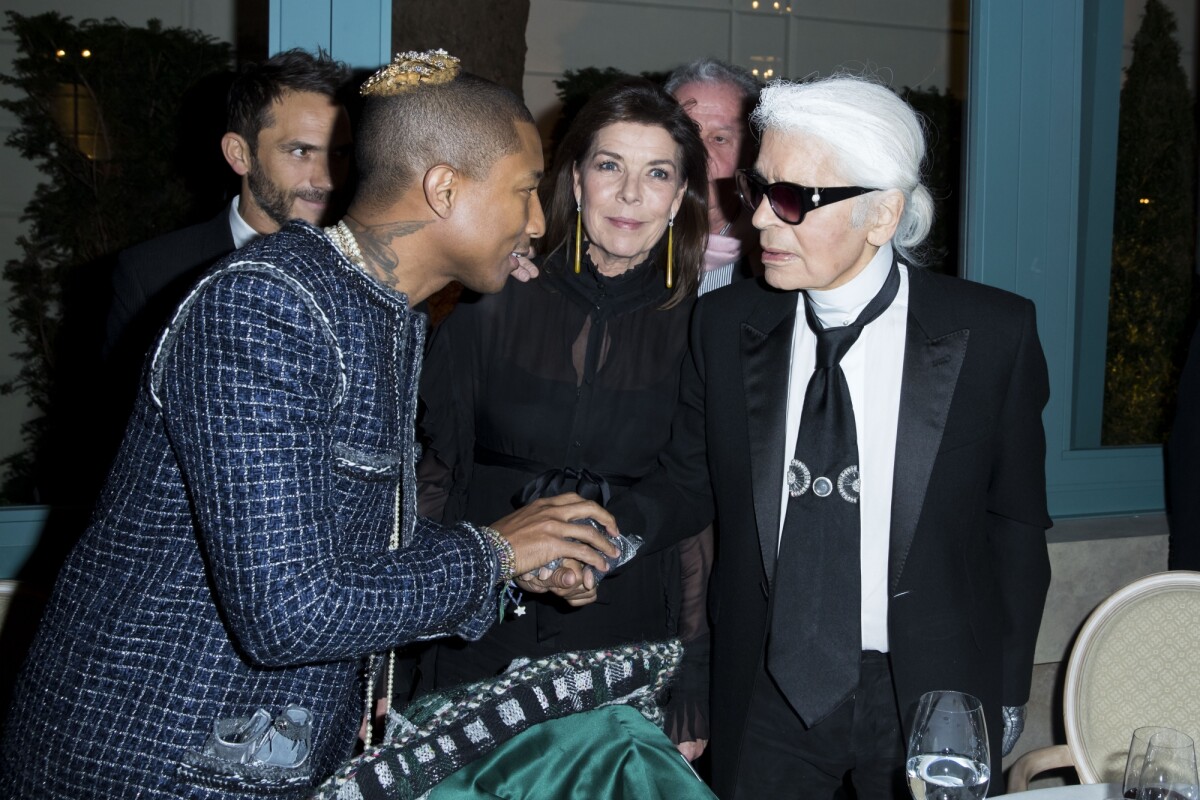 Photo Pharrell Williams La Princesse Caroline De Hanovre Et Karl Lagerfeld Deuxi Me D Fil