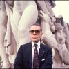 Karl Lagerfeld à Paris. Septembre 1987.