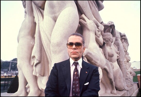 Karl Lagerfeld à Paris. Septembre 1987.