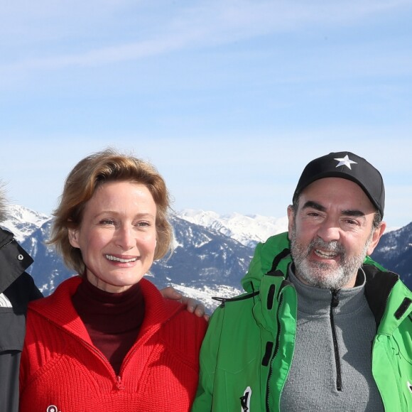 Gabriel Le Bomin (réalisateur), Astrid Whettnall, Bruno Solo (producteur) pour le film "Tout contre elle" lors du 21ème Festival des créations Télévisuelles de Luchon le 9 février 2019. © Patrick Bernard / Bestimage