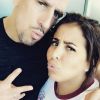 Franck Ribéry pose avec sa femme Wahiba sur Instagram le 22 juin 2017.