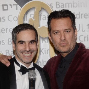 Exclusif - Joss Beaumont et Brian Torres lors du 7ème gala de l'association "Les Rois du Monde" avec un plateau d'artistes et une vente aux enchères au profit des enfants défavorisés, orphelins et hospitalisés, suivi d'une soirée dansante à la Salle Wagram à Paris, France, le 18 février 2019. © Rachid Bellak/Bestimage