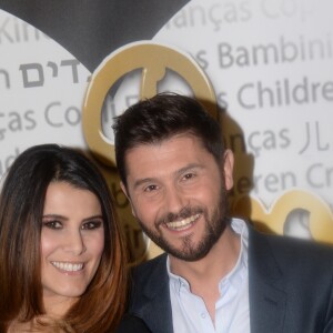 Exclusif - Karine Ferri et Christophe Beaugrand lors du 7ème gala de l'association "Les Rois du Monde" avec un plateau d'artistes et une vente aux enchères au profit des enfants défavorisés, orphelins et hospitalisés, suivi d'une soirée dansante à la Salle Wagram à Paris, France, le 18 février 2019. © Rachid Bellak/Bestimage