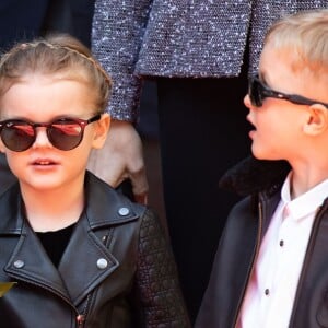 Le prince héréditaire Jacques et la princesse Gabriella de Monaco accompagnaient le prince Albert II et la princesse Charlene le 22 février 2019 pour l'inauguration du One Monte-Carlo et de la promenade Princesse Charlene, un complexe d'immeubles résidentiels, de boutiques de luxe et de centre de congrès proche du casino. © Olivier Huitel / Pool Monaco / Bestimage