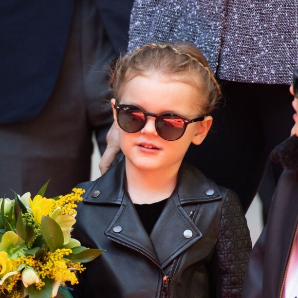 Le prince héréditaire Jacques et la princesse Gabriella de Monaco accompagnaient le prince Albert II et la princesse Charlene le 22 février 2019 pour l'inauguration du One Monte-Carlo et de la promenade Princesse Charlene, un complexe d'immeubles résidentiels, de boutiques de luxe et de centre de congrès proche du casino. © Olivier Huitel / Pool Monaco / Bestimage