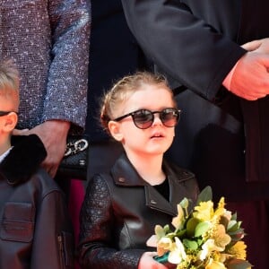 Le prince héréditaire Jacques et la princesse Gabriella de Monaco accompagnaient le prince Albert II et la princesse Charlene le 22 février 2019 pour l'inauguration du One Monte-Carlo et de la promenade Princesse Charlene, un complexe d'immeubles résidentiels, de boutiques de luxe et de centre de congrès proche du casino. © Olivier Huitel / Pool Monaco / Bestimage