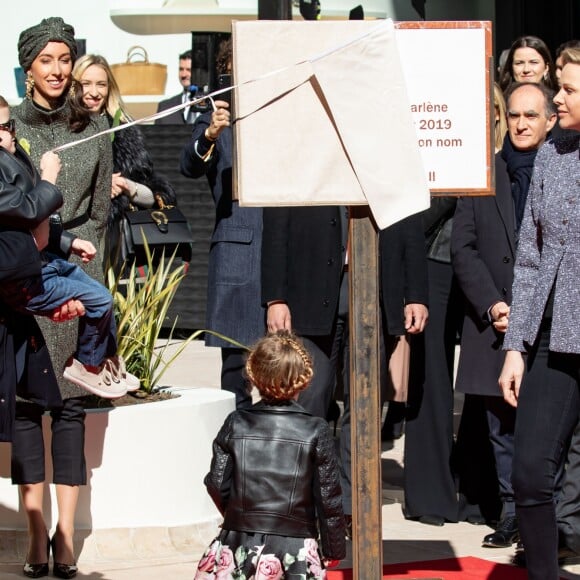 Le prince héréditaire Jacques et la princesse Gabriella de Monaco accompagnaient le prince Albert II et la princesse Charlene le 22 février 2019 pour l'inauguration du One Monte-Carlo et de la promenade Princesse Charlene, un complexe d'immeubles résidentiels, de boutiques de luxe et de centre de congrès proche du casino. © Olivier Huitel / Pool Monaco / Bestimage