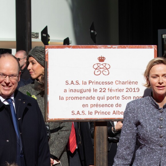 Le prince héréditaire Jacques et la princesse Gabriella de Monaco accompagnaient le prince Albert II et la princesse Charlene le 22 février 2019 pour l'inauguration du One Monte-Carlo et de la promenade Princesse Charlene, un complexe d'immeubles résidentiels, de boutiques de luxe et de centre de congrès proche du casino. © Olivier Huitel / Pool Monaco / Bestimage