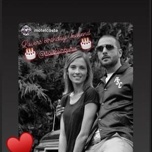 Dimitri Coste a envoyé cette story Instagram à Maxim Nucci (Yodelice) et Isabelle Ithurburu pour leurs anniversaires respectifs, les 23 et 24 février 2019.