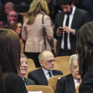 Ines Arrimadas et Manuel Valls lors de la soirée des Prix du Royaume d'Espagne pour les entreprises (Premio Reino de España a la Trayectoria Empresarial) à l'école de commerce Institut d'études supérieures de commerce (IESE) de Barcelone, Espagne, le 25 février 2019.