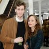 Exclusif - Jean-Baptiste Maunier et sa compagne Léa Arnezeder - Soirée de lancement de la collection capsule "J Brand x Comptoir des Cotonniers" à la "L.A. Galerie" rue Bachaumont dans le 2ème arrondissement à Paris, le 17 février 2016. © Rachid Bellak/Bestimage