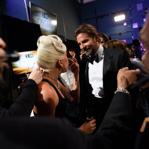 Lady Gaga et Bradley Cooper - Backstage de la 91ème Cérémonie des Oscars au Dolby Theatre à Los Angeles. Le 24 février 2019