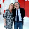 Semi-Exclusif - Daniel Auteuil et sa fille Aurore Auteuil - Enregistrement de l'émission "Vivement Dimanche prochain" au studio Gabriel, présentée par M.Drucker et diffusée le 13 janvier 2019 sur France 2. Le 19 décembre 2018 © Guillaume Gaffiot / Bestimage