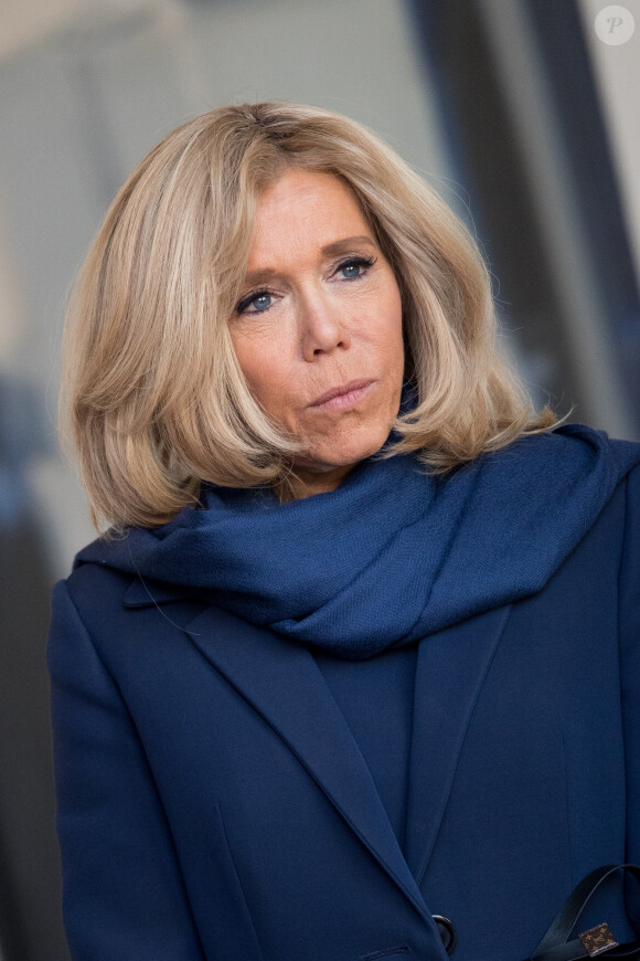La Première Dame Brigitte Macron accueille les participants à la réunion du conseil consultatif pour l'égalité entre les femmes et les hommes au palais de l'Elysée à Paris, France, le 19 février 2019.