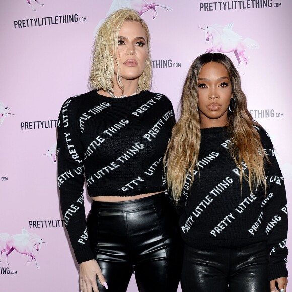 Khloe Kardashian, Malika Haqq à l'inauguration du siège social de PrettyLittleThing.com à West Hollywood, le 20 février 2019