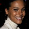 Tina Kunakey (enceinte) - Arrivée des people au défilé Tommy Hilfiger TOMMYNOW lors de la Fashion Week de Paris, le 2 mars 2019.