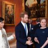 Meghan Markle et le prince Harry - La famille royale britannique réunie pour fêter le 50ème anniversaire de l'investiture du prince Charles au palais de Buckingham, le 5 mars 2019.
