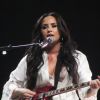Demi Lovato en concert à l'O2 Arena à Londres, le 25 juin 2018.