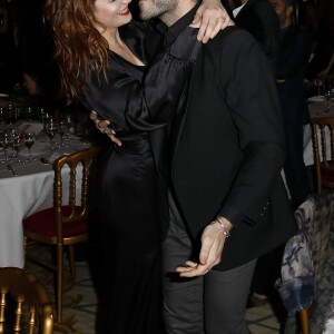 Elodie Frégé et son compagnon Gian Marco Tavani - Lancement du magazine 7000 Art Company à l'hôtel intercontinental à Paris le 7 mars 2019. © Marc Ausset-Lacroix/Bestimage