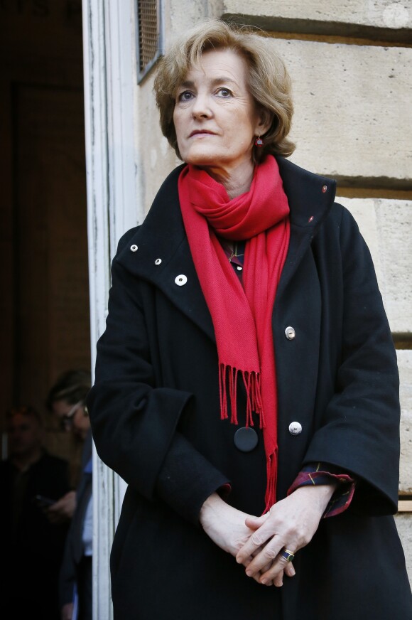 L'ancien premier ministre et maire de Bordeaux Alain Juppé et sa femme Isabelle recçoivent les Bordelais dans la cour de l'hôtel de ville avant de quitter définitivement le poste de maire afin d'être membre du conseil constitutionnel, le 7 Mars 2019 à Bordeaux. © Patrick Bernard-Fabien Cottereau/ Bestimage