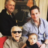 Kirk, Michael, Cameron et Lua Izzy Douglas : 4 générations d'une même famille réunie - 2 mars 2019