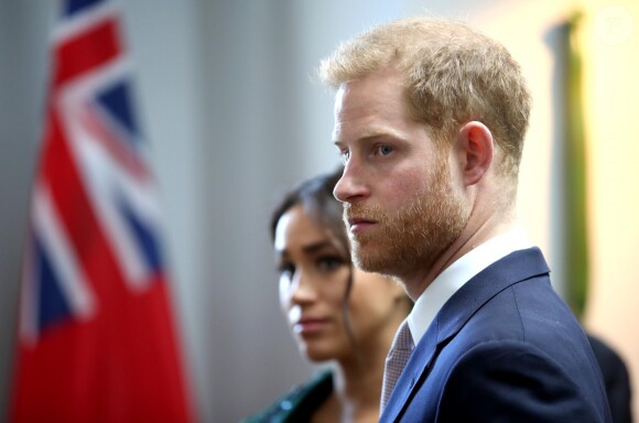 Meghan Markle et le prince Harry à la Maison du Canada le 11 mars 2019, à Londres.