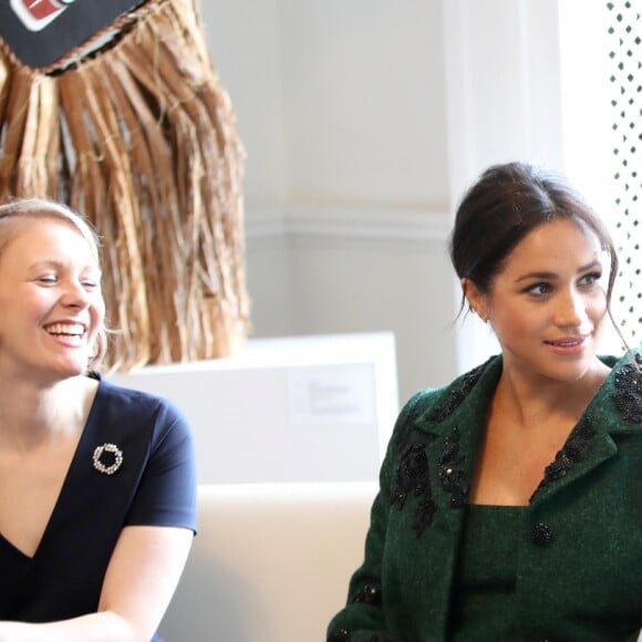 Meghan Markle et le prince Harry à la Maison du Canada le 11 mars 2019, à Londres.