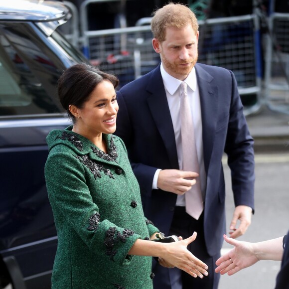 Meghan Markle et le prince Harry à la Maison du Canada le 11 mars 2019, à Londres.