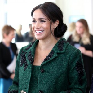 Meghan Markle et le prince Harry à la Maison du Canada le 11 mars 2019, à Londres.