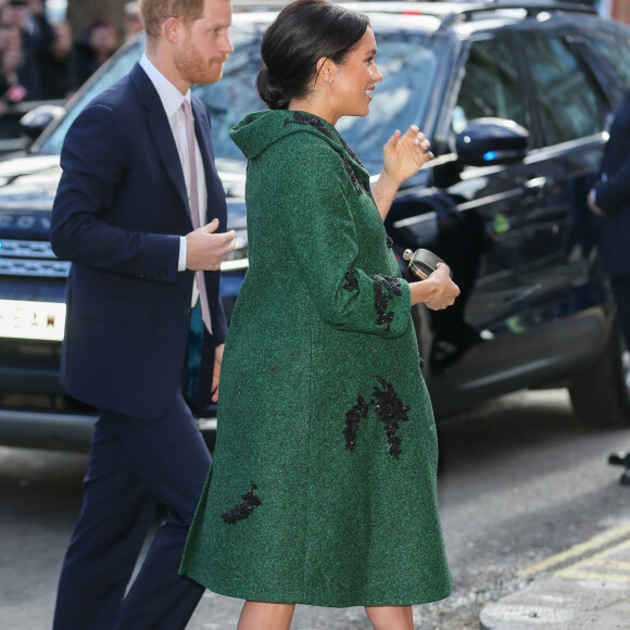Meghan Markle et le prince Harry à la Maison du Canada le 11 mars 2019, à Londres.