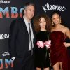 Ol Parker avec sa fille Nico Parker et sa femme Thandie Newton à la première de Dumbo à Hollywood, Los Angeles, le 11 mars 2019
