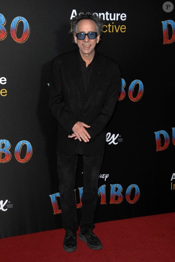 Le réalisateur Tim Burton à l'avant-première de Dumbo à Hollywood, Los Angeles, le 11 mars 2019.