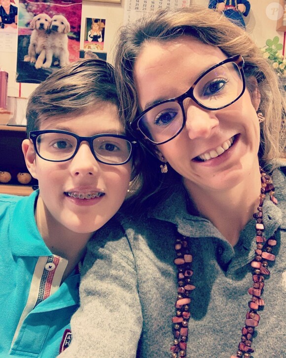 Tessy de Luxembourg (Tessy Antony) avec son fils Gabriel en février 2019. Photo Instagram Tessy de Luxembourg.