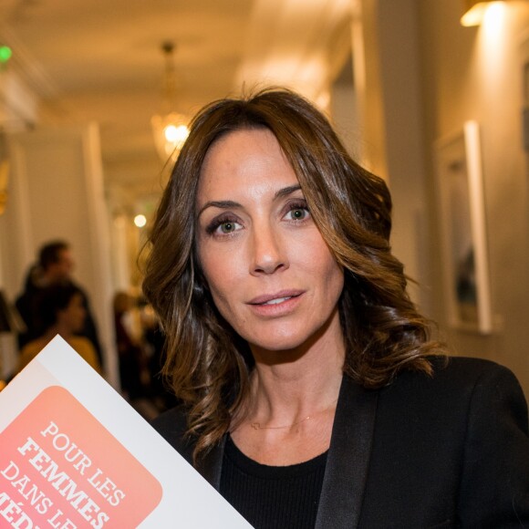 Virginie Guilhaume lors de la signature au ministère de la Culture de la Charte PFDM " Pour les femmes dans les médias ", contre le harcèlement et les agissements sexistes dans les médias le 13 mars 2019. ©Cyril Moreau / Bestimage