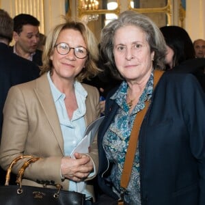 Dominique de Souza et Ariane Massenet lors de la signature au ministère de la Culture de la Charte PFDM " Pour les femmes dans les médias ", contre le harcèlement et les agissements sexistes dans les médias le 13 mars 2019. ©Cyril Moreau / Bestimage