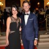 Romain Grosjean et sa femme Marion Jollès Grosjean - Gala de charité organisé par Romain Grosjean au profit de l'association "Enfance et Cancer" à l'hôtel InterContinental à Paris, le 9 septembre 2015.