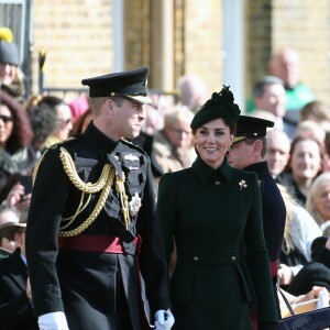 Le Prince William et Kate Middleton, duchesse de Cambridge, lors de la parade de la Saint Patrick dans le quartier de Hounslow à Londres le 17 mars 2019.