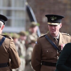 Le Prince William et Kate Middleton, duchesse de Cambridge, lors de la parade de la Saint Patrick dans le quartier de Hounslow à Londres le 17 mars 2019.